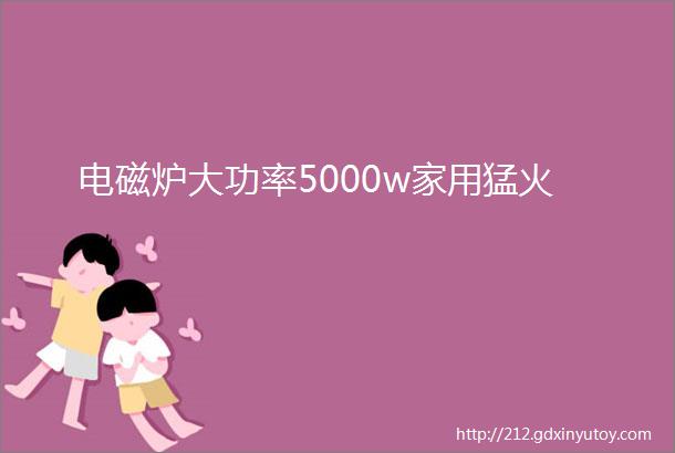 电磁炉大功率5000w家用猛火