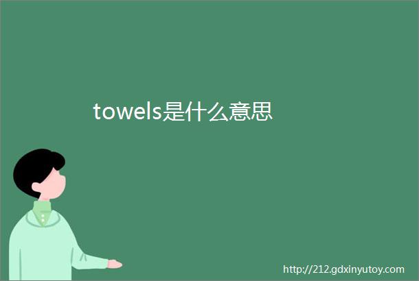 towels是什么意思