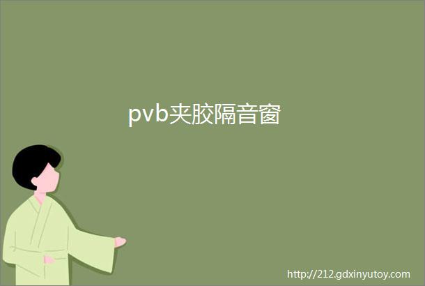 pvb夹胶隔音窗