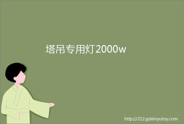 塔吊专用灯2000w