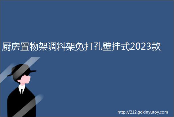 厨房置物架调料架免打孔壁挂式2023款