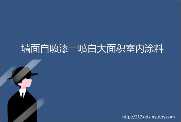 墙面自喷漆一喷白大面积室内涂料