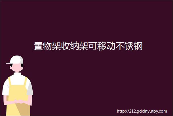 置物架收纳架可移动不锈钢