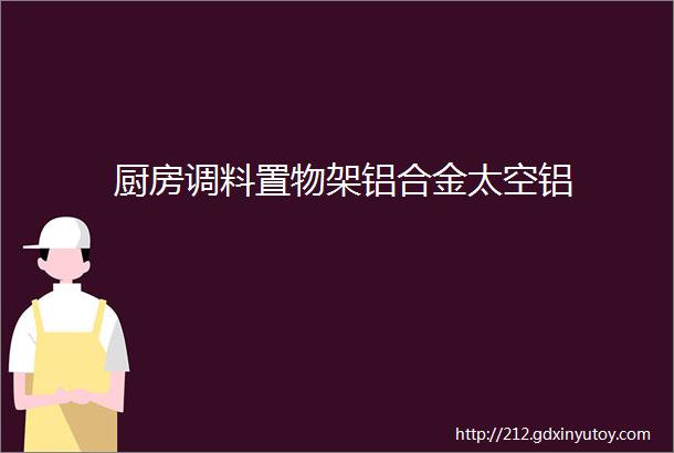 厨房调料置物架铝合金太空铝