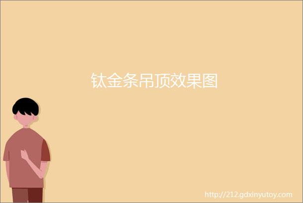 钛金条吊顶效果图