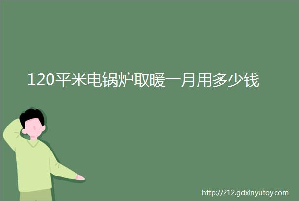 120平米电锅炉取暖一月用多少钱